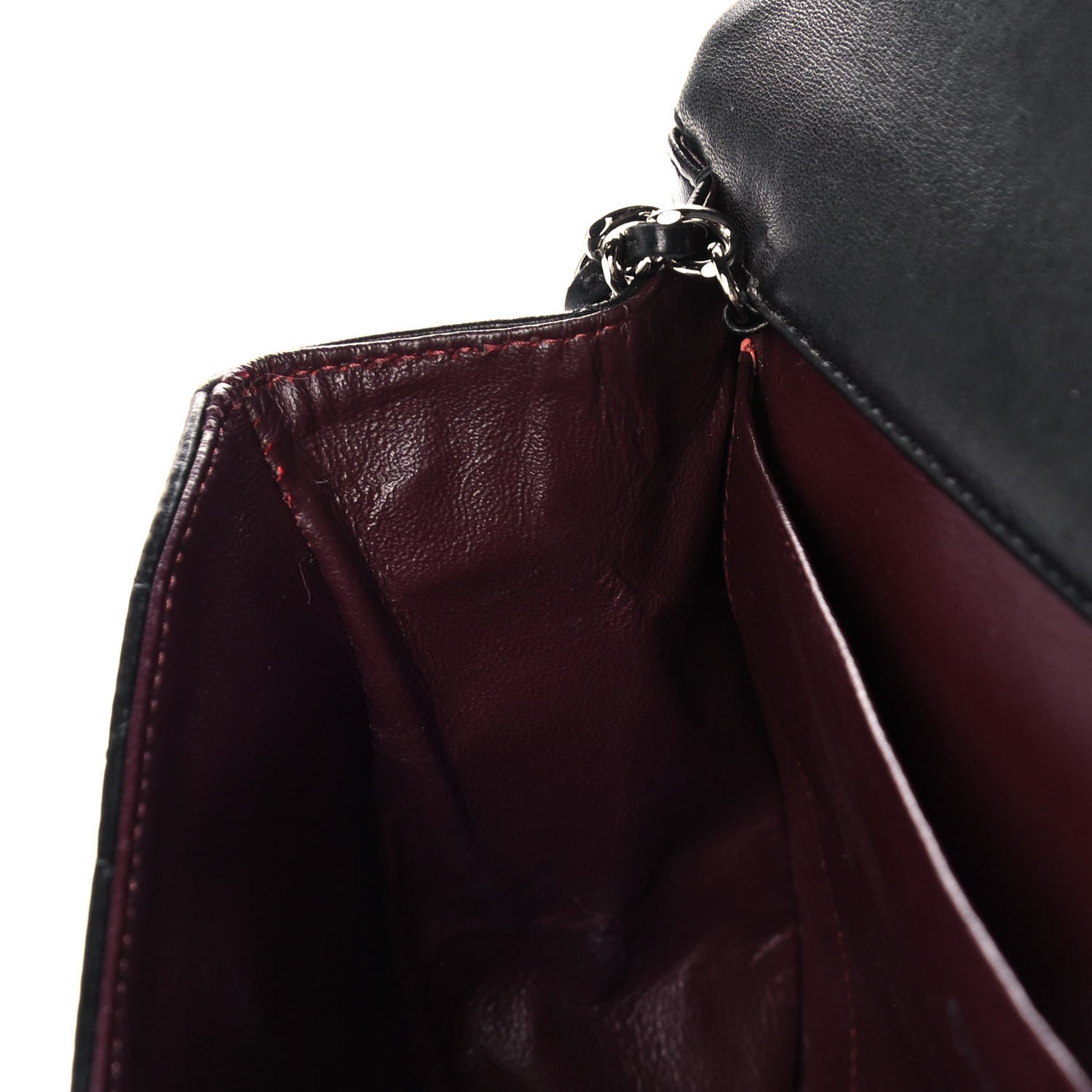 Chanel Lambskin Quilted Clutch With Chain Flap Black 13 of 14