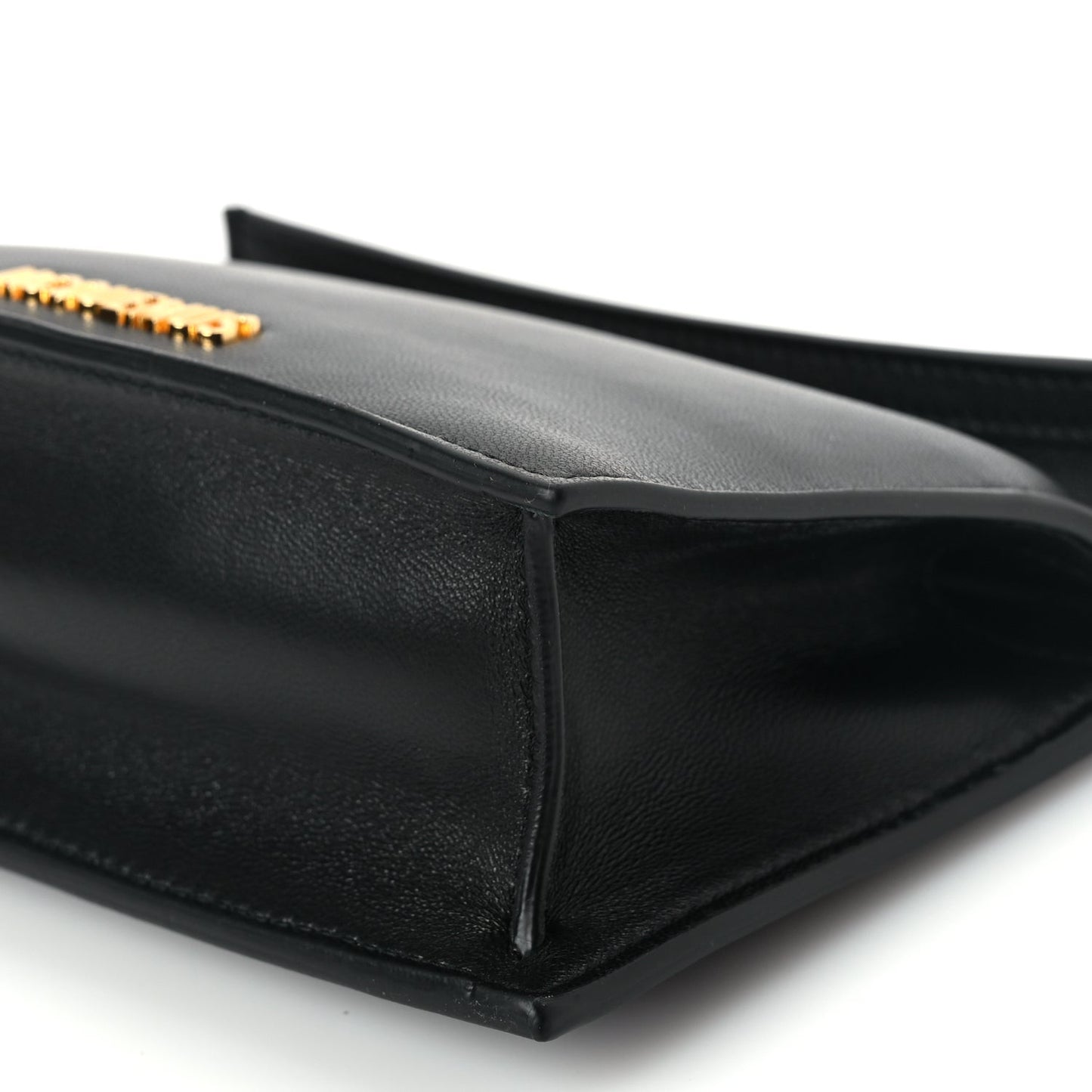 Smooth Calfskin La Petite Pochette Rond Carre Black