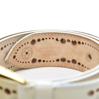 Louis Vuitton Nomade Perforation Belt 85 34 White 5 of 8