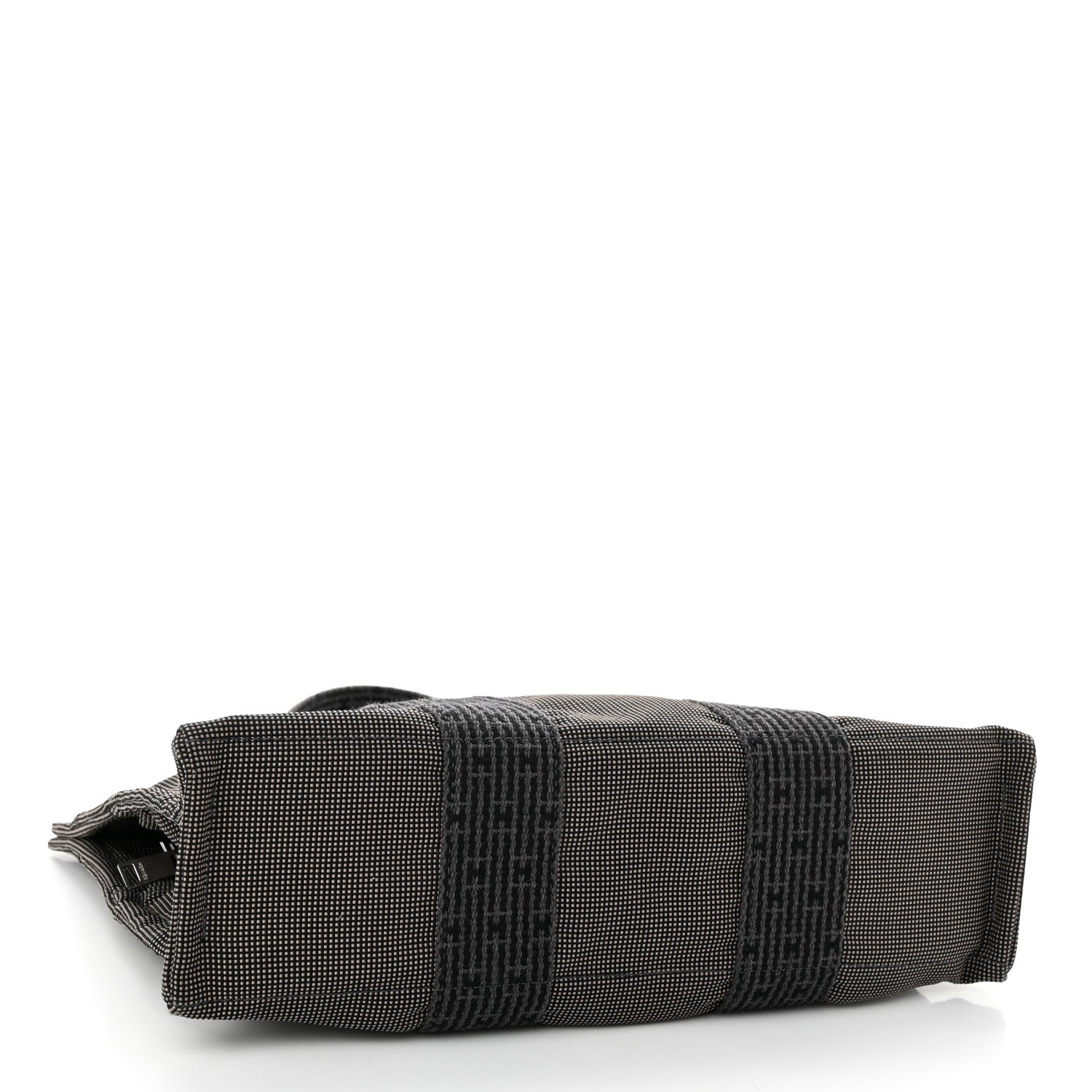 Hermes Canvas Herline PM Tote Grey 4 of 9