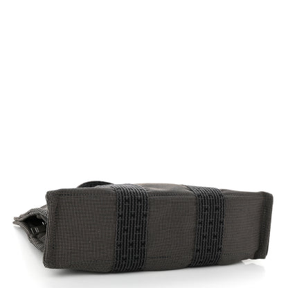 Hermes Canvas Herline PM Tote Grey 4 of 9