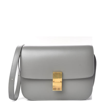 Celine Box Calfskin Medium Classic Box Flap Bag Zinc 12 of 12