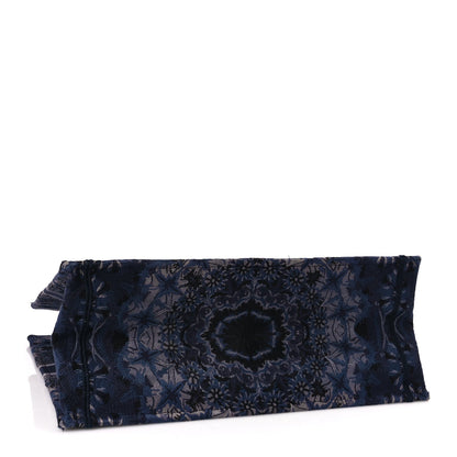 Christian Dior Canvas Embroidered Large KaleiDioroscopic Book Tote Blue 3 of 9