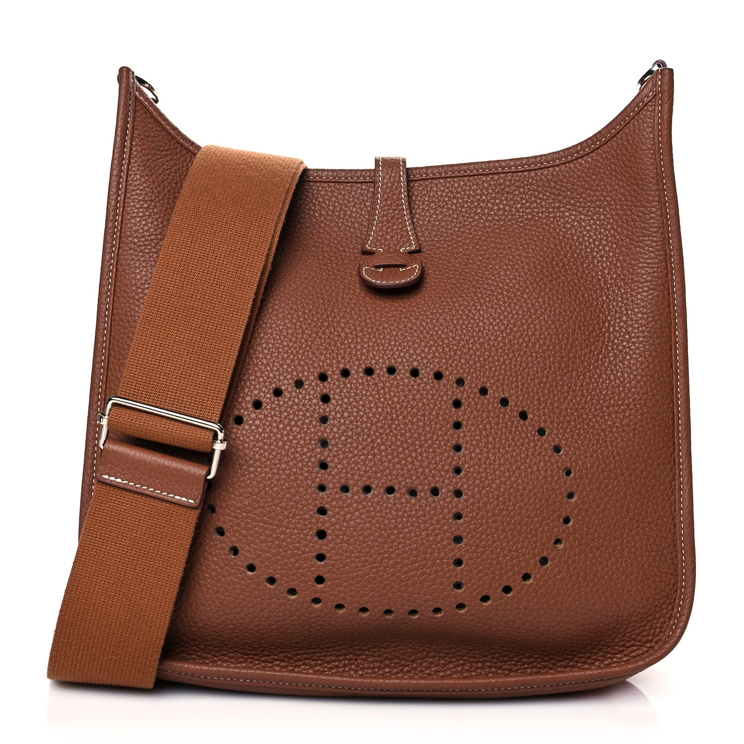 Hermes Taurillon Clemence Evelyne III GM Gold 1 of 11