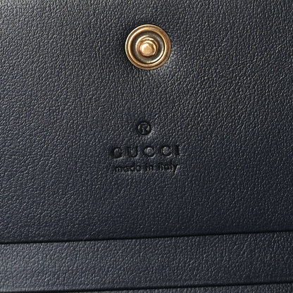 Gucci Calfskin Matelasse GG Marmont Card Case Wallet Black 6 of 7