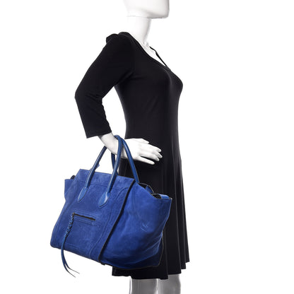 Celine Suede Medium Phantom Luggage Royal Blue 2 of 32