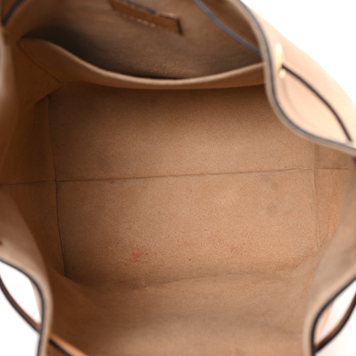 Louis Vuitton Calfskin Lockme Bucket MM Arizona Beige 5 of 7
