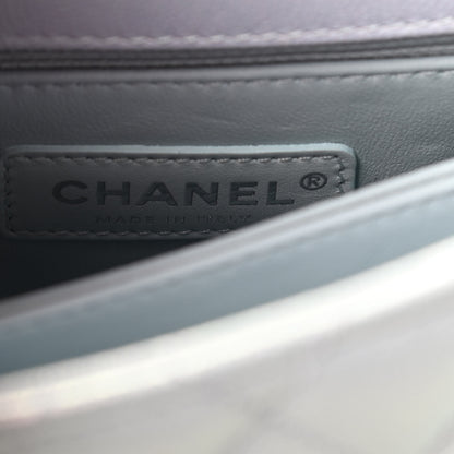 Chanel Iridescent Caviar Quilted Extra Mini Coco Handle Flap Light Blue 6 of 9