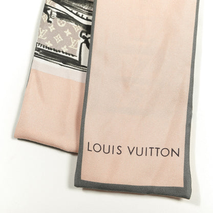 Louis Vuitton Silk Monogram Trunks Bandeau Rose Poudre 2 of 3
