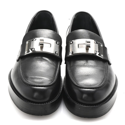 Hermes Calfskin Womens Hot Loafer 38 Black 2 of 7