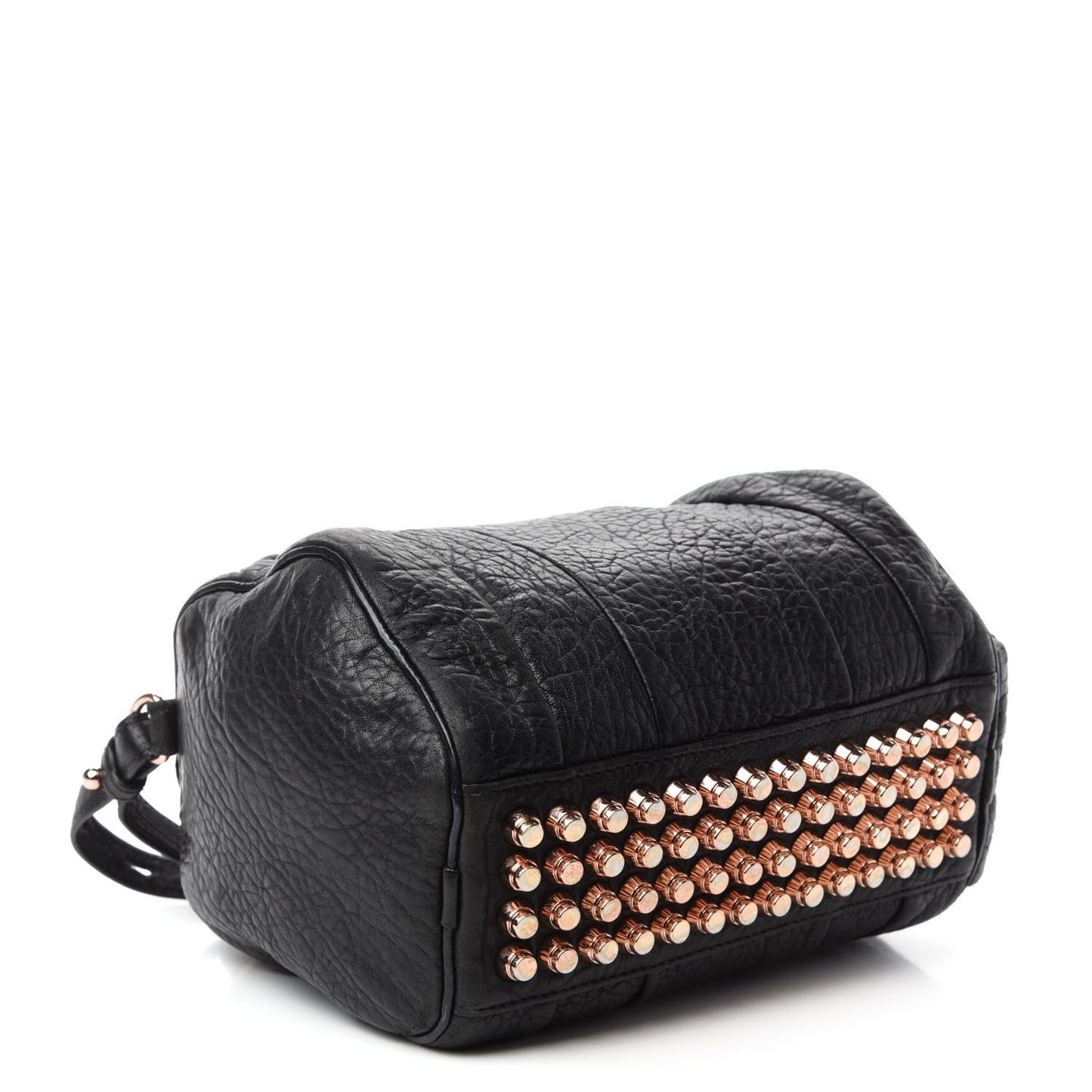 Pebbled Lambskin Rockie Black Gold Hardware