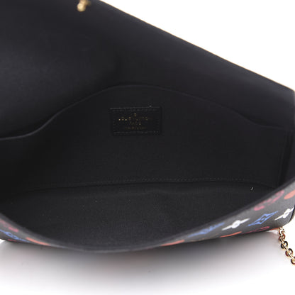 Louis Vuitton Game On Felicie Chain Wallet Black 5 of 11