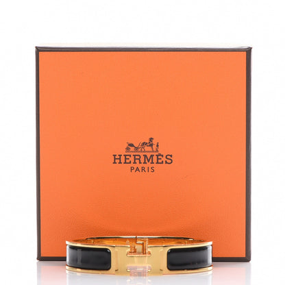Hermes Enamel Narrow Clic Clac H Bracelet PM Black 7 of 7