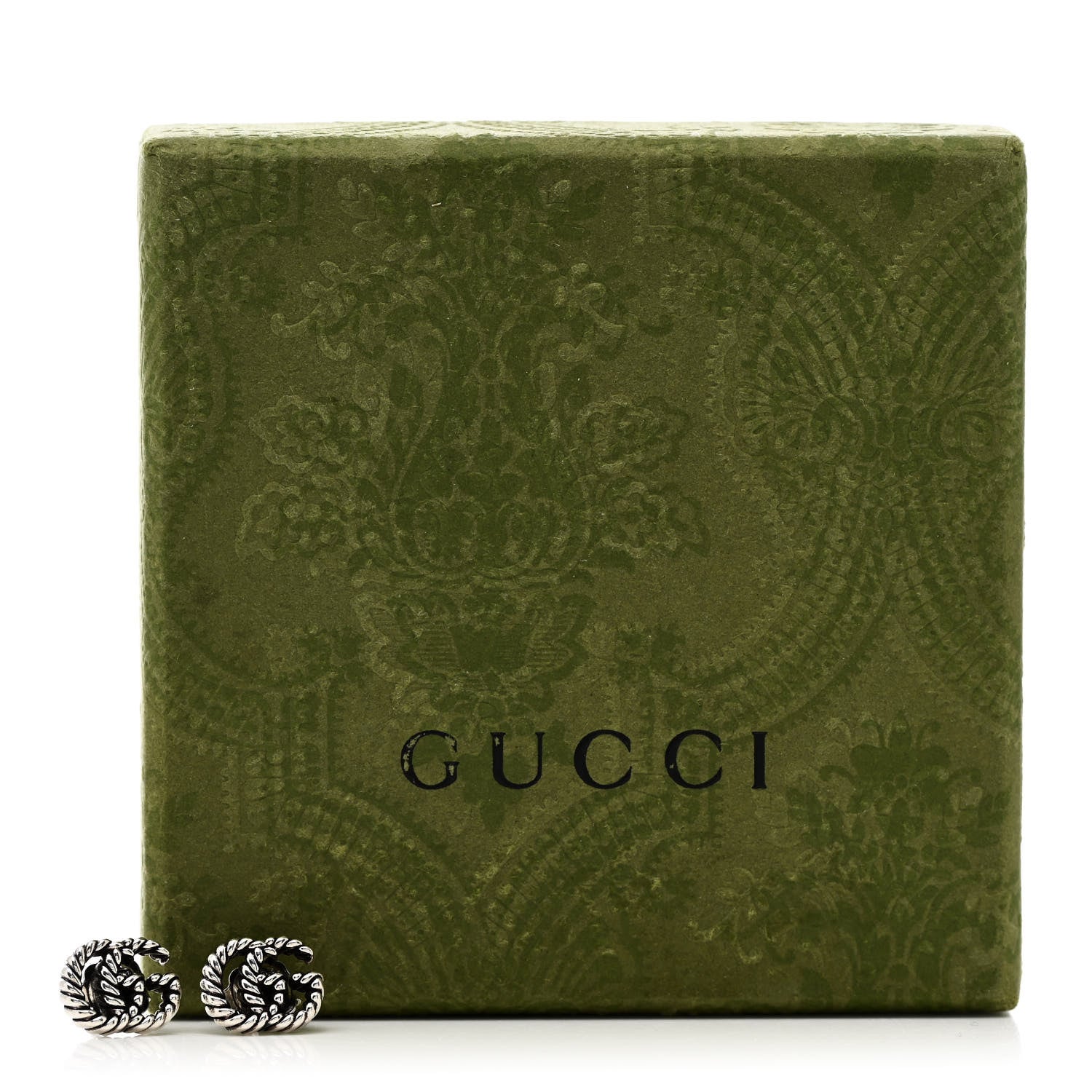 Gucci Sterling Silver Torchon Double G Earrings 6 of 6