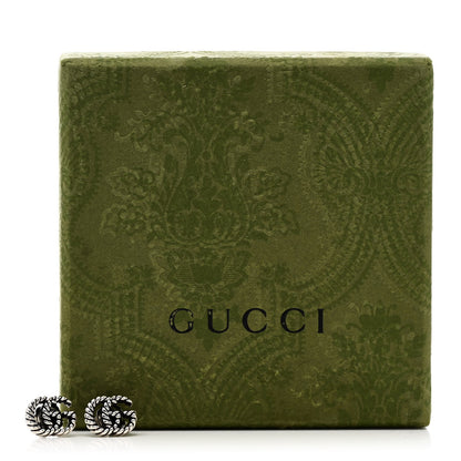 Gucci Sterling Silver Torchon Double G Earrings 6 of 6