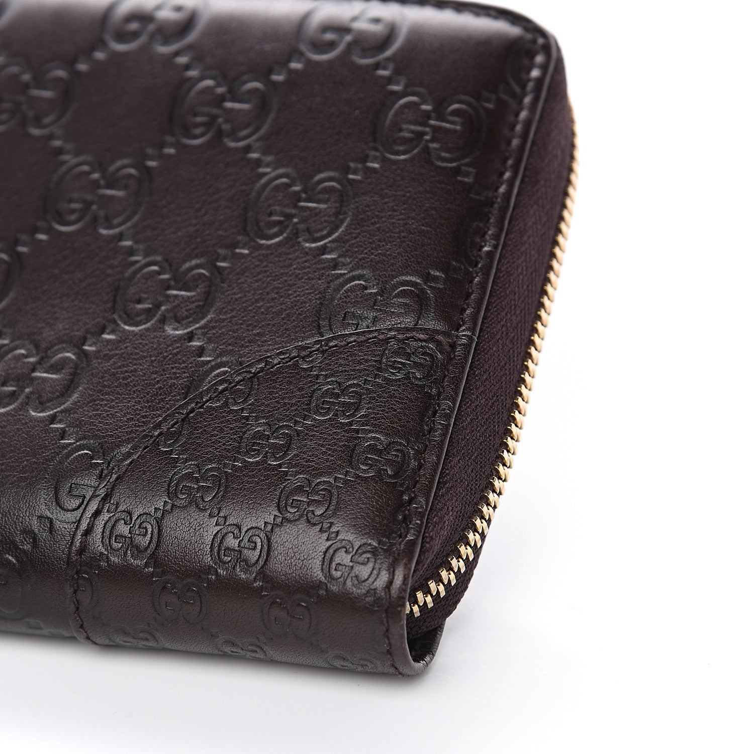 Gucci Guccissima Signature Microguccissima Bree Zip Around Wallet Chocolate 8 of 8
