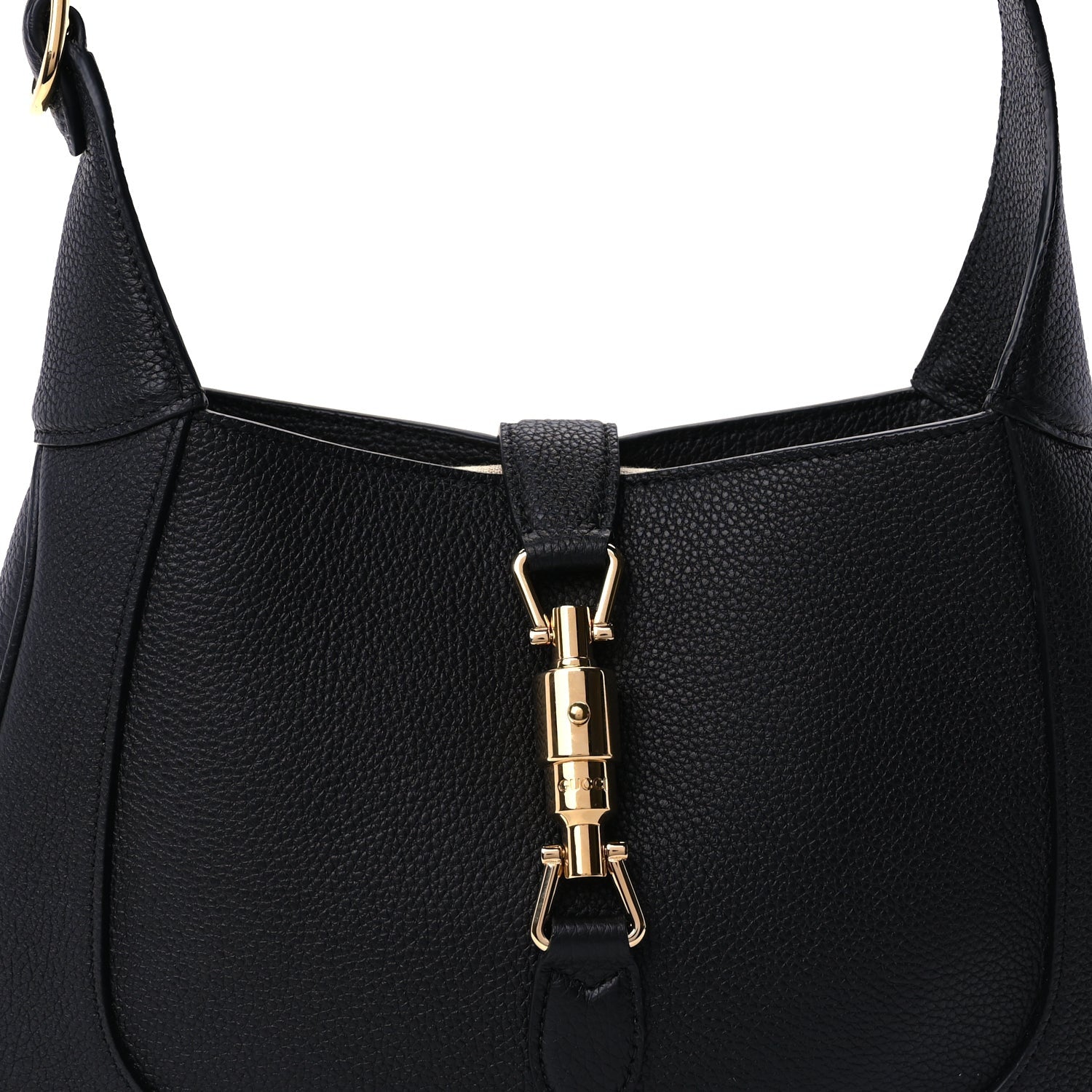 Gucci Pebbled Calfskin Small Jackie 1961 Hobo  Black 6 of 8