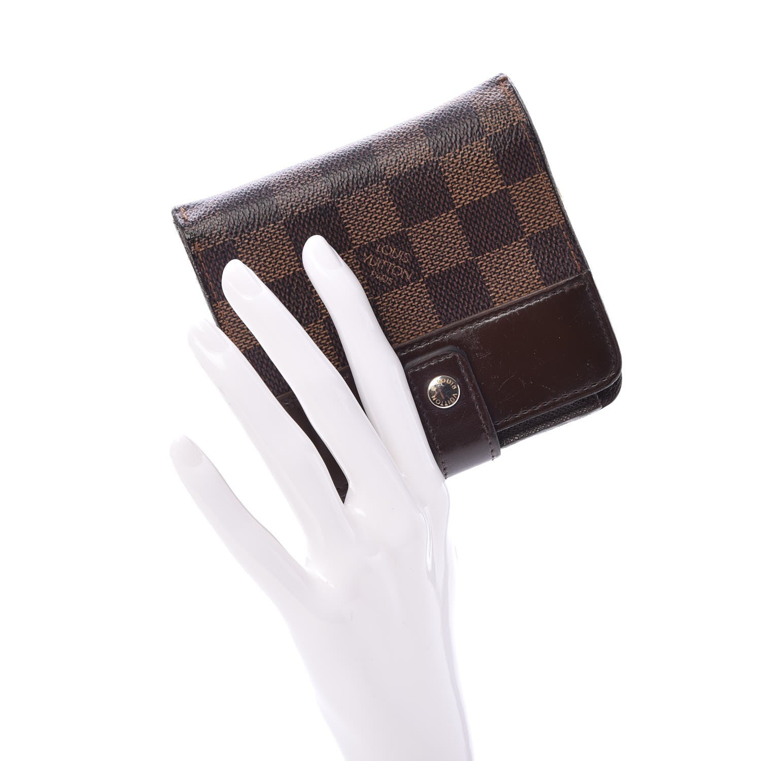 Louis Vuitton Damier Ebene Zippe Zipped Compact Wallet 2 of 11