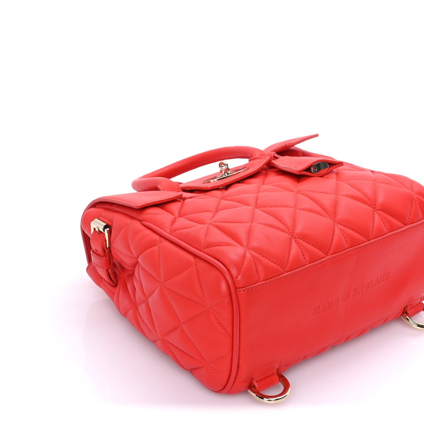 Nappa Quilted Mini Cara Delevingne Convertible Bag  Fiery Spritz