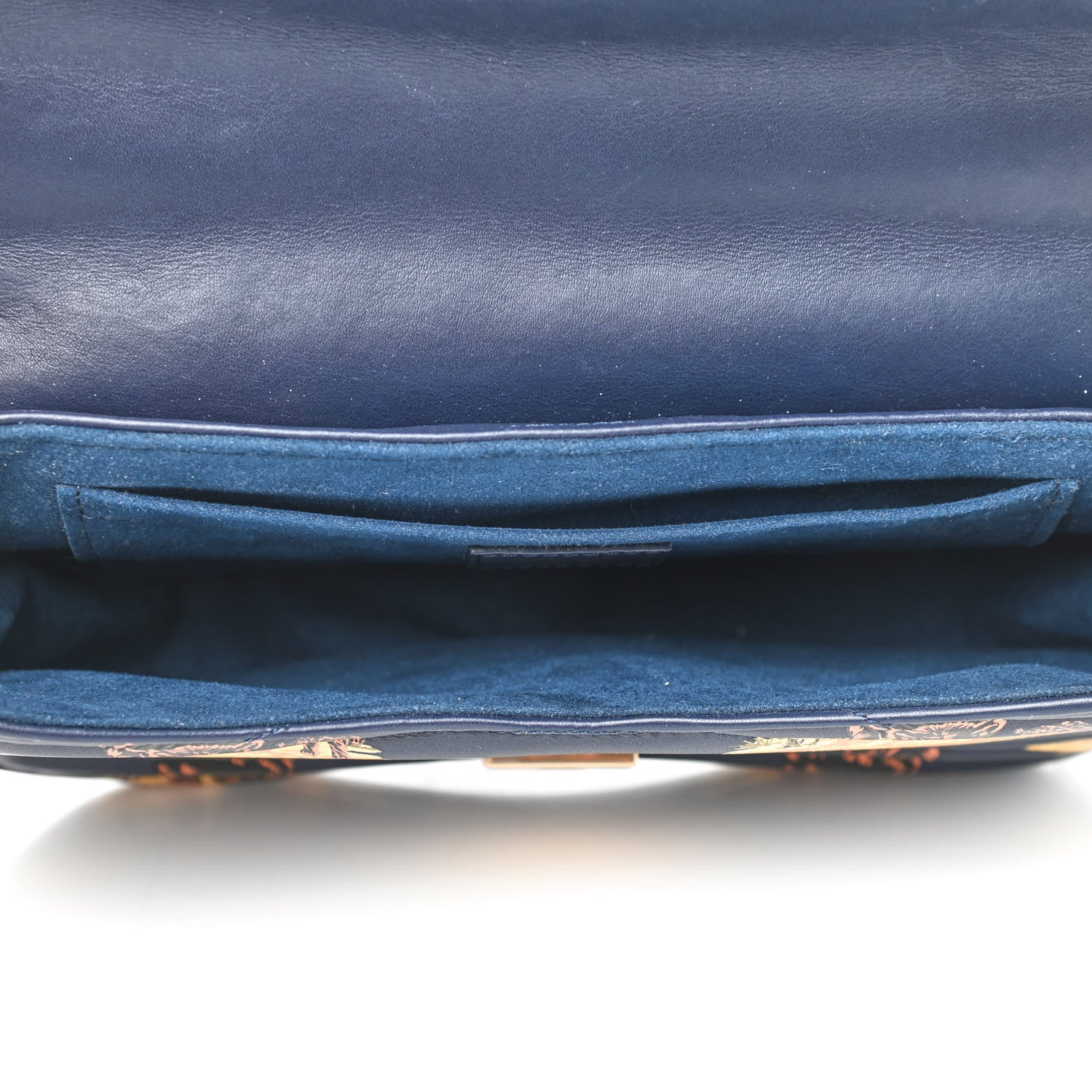 Louis Vuitton Calfskin Leopard Print New Wave Chain MM Navy 5 of 8