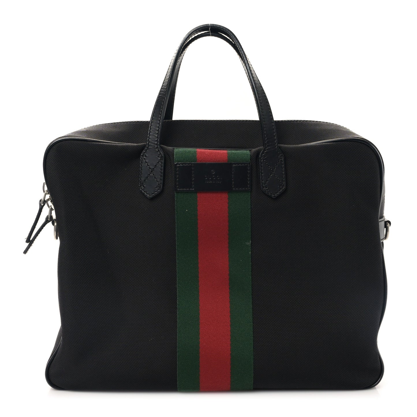 Canvas Web Briefcase Black