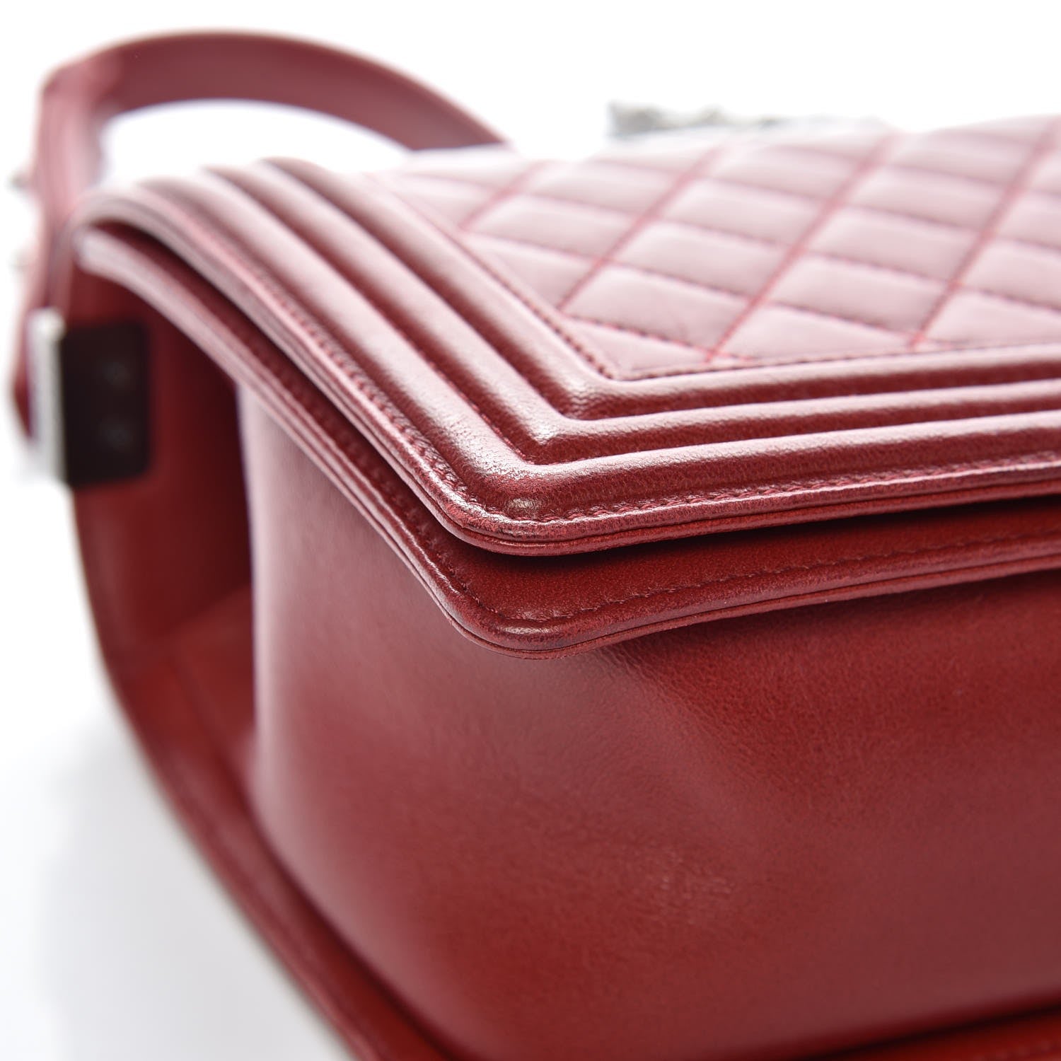 Chanel Lambskin Quilted Medium Boy Flap Red 8 of 11