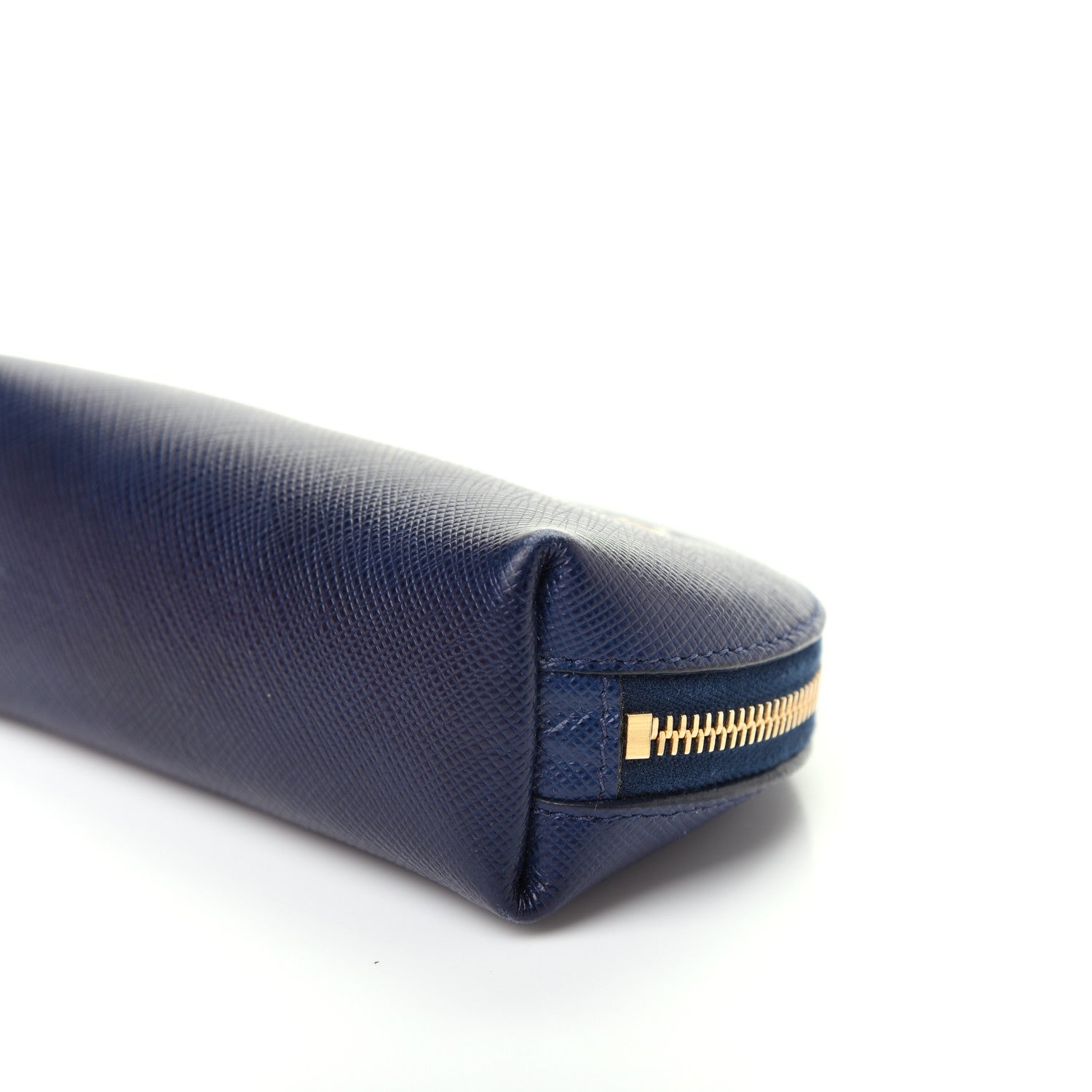 Prada Saffiano Metal Coin Purse Bluette 9 of 10
