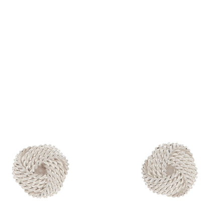 Tiffany Sterling Silver Twist Knot Earrings 1 of 6