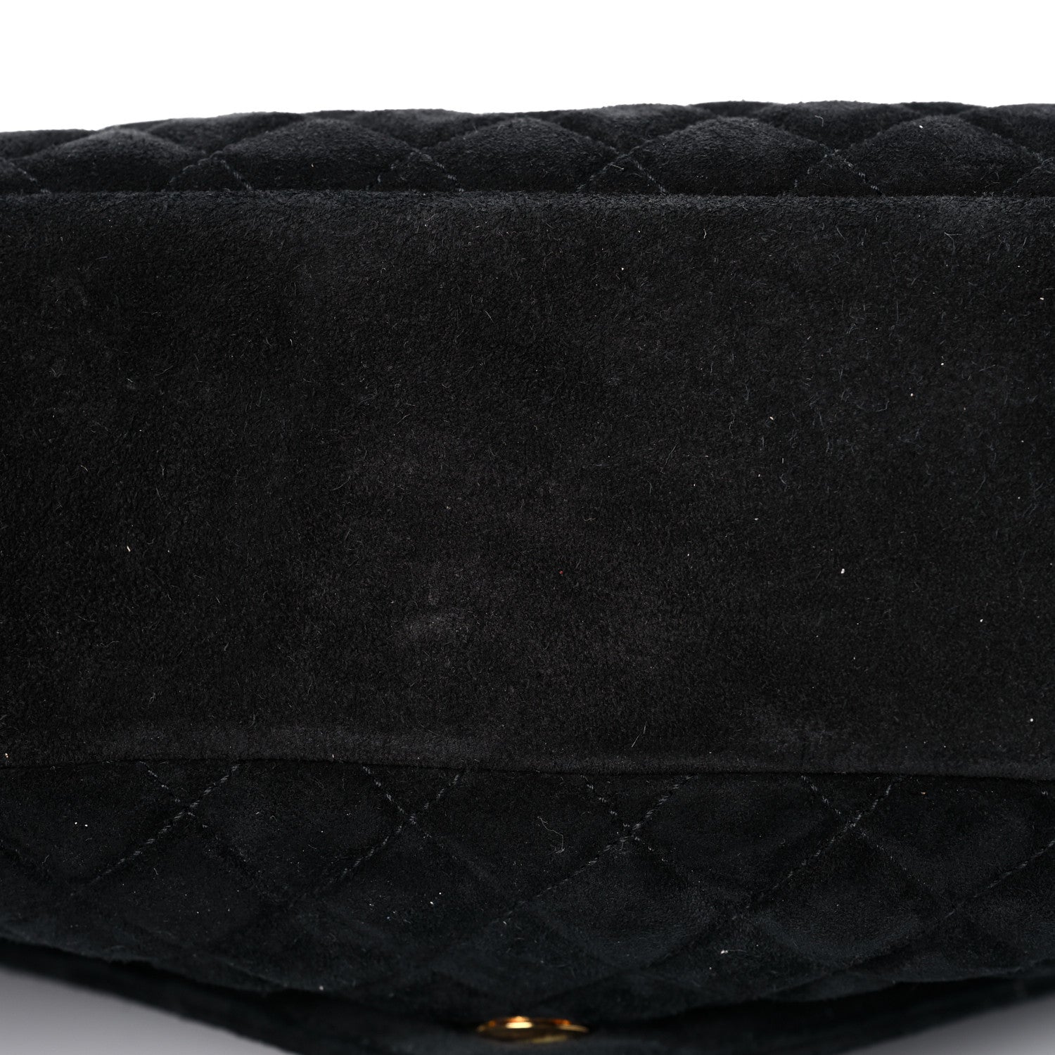 Saint Laurent Suede Mixed Matelasse Tri-Quilt Large Monogram Envelope Satchel Black 19 of 25