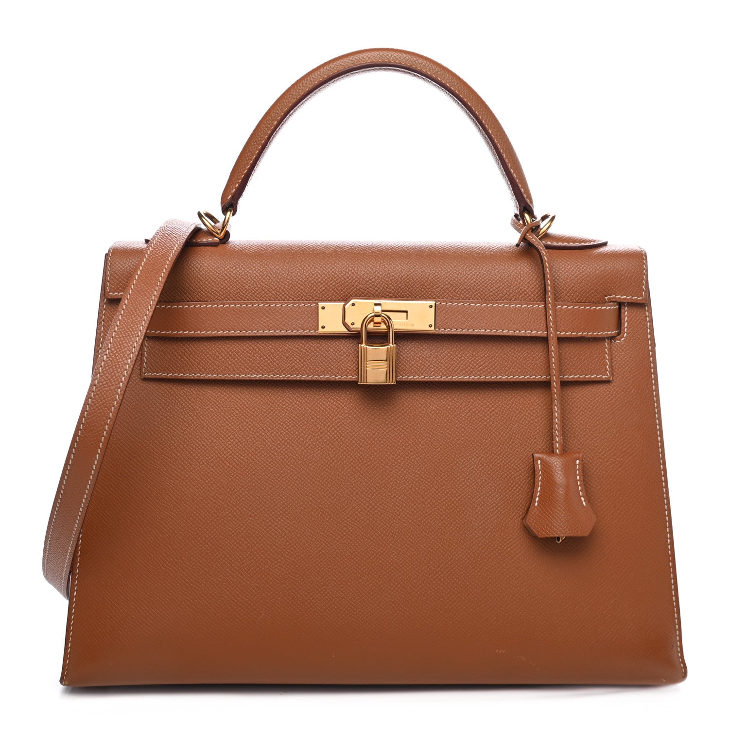 Hermes Epsom Kelly Sellier 32 Gold 1 of 13