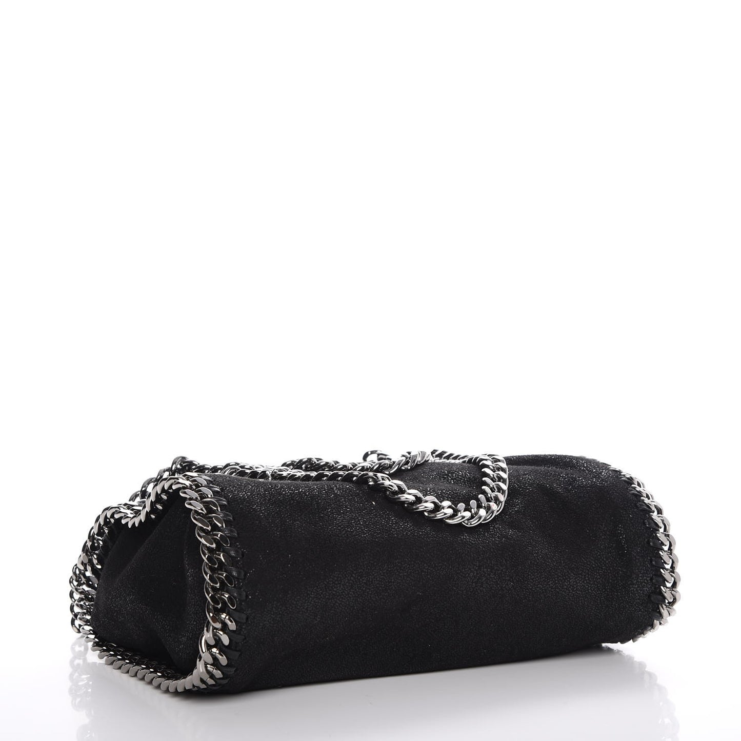 Shaggy Deer Mini Falabella Fold Over Tote Black