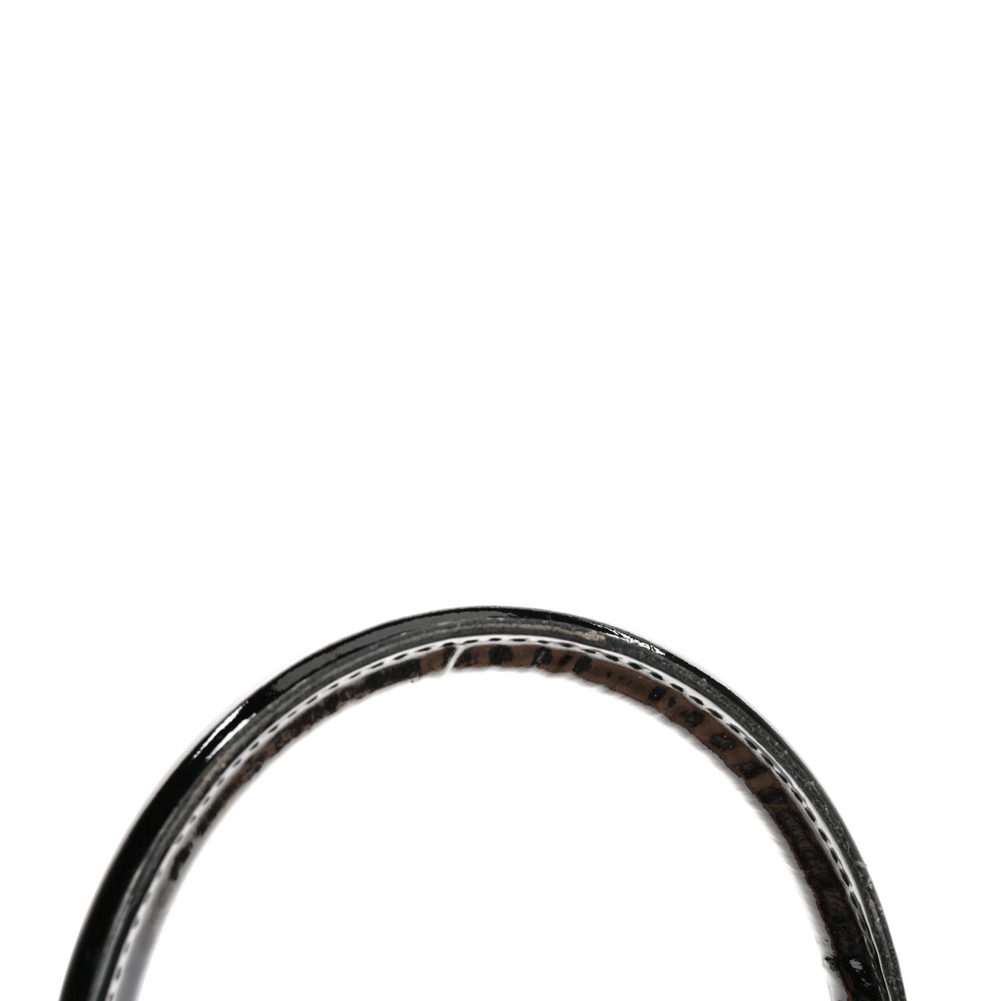 Supernova Check Patent Small Chester Bowling Bag Black