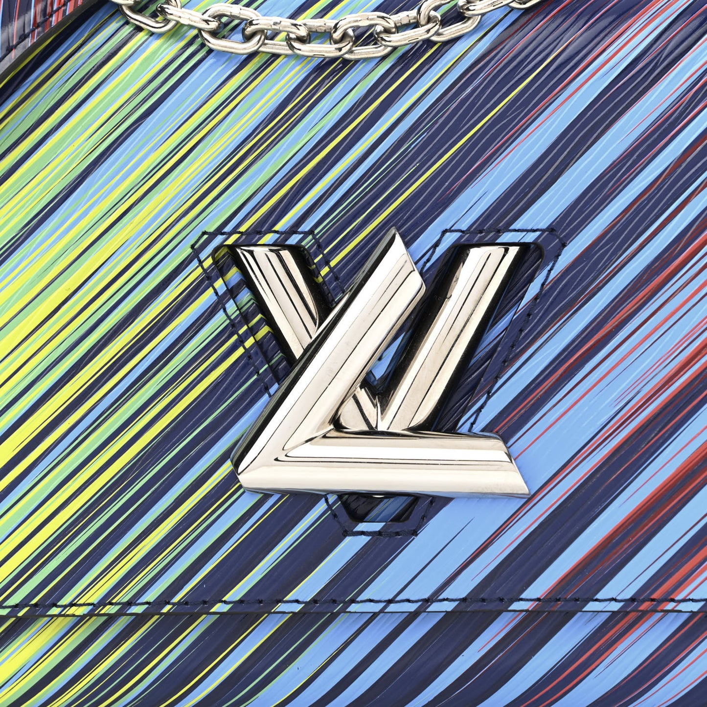 Epi Tropical Twist Shoulder Bag MM Vert Rouge