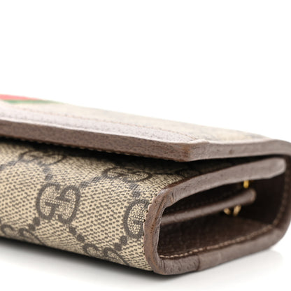 Gucci GG Supreme Monogram Web Ophidia Wallet On Chain Brown 10 of 11