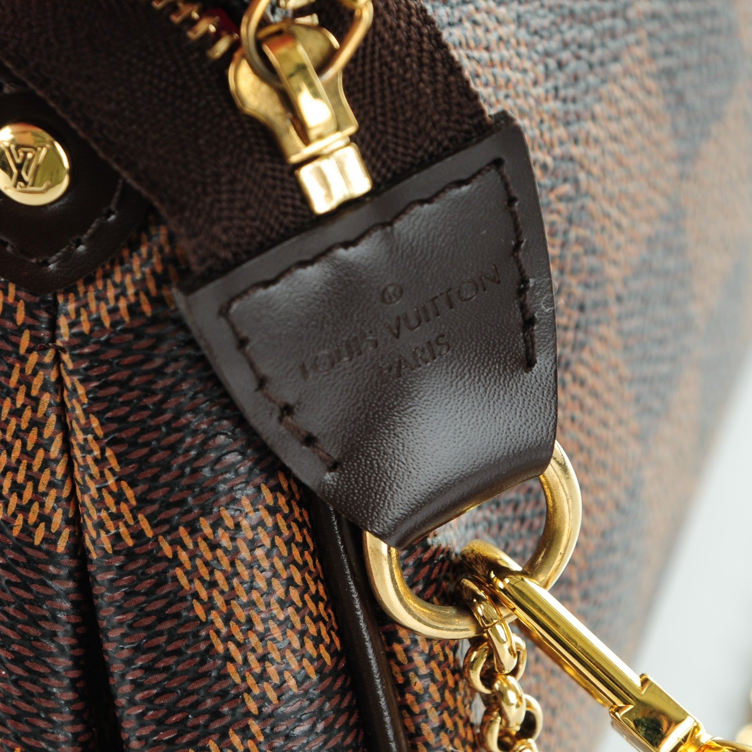 Louis Vuitton Damier Ebene Eva Clutch 6 of 8