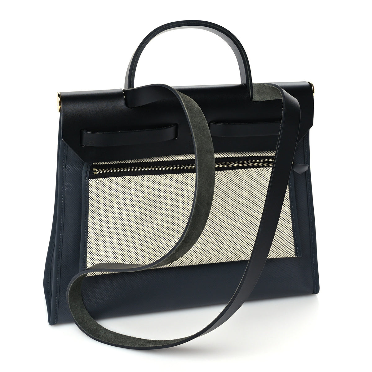 Toile H Berline Vache Hunter Herbag Zip PM  Black Bleu Nuit