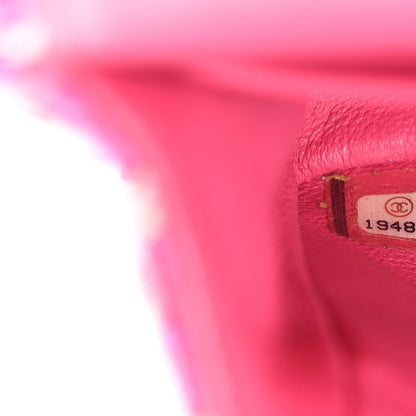 Chanel Tweed Quilted Medium Double Flap Hot Pink 6 of 9