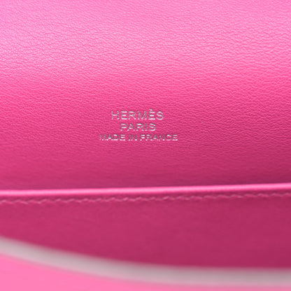 Hermes Swift Kelly Pochette Clutch Rose Pourpre 6 of 11