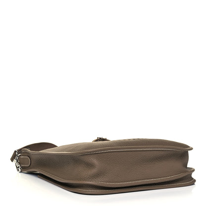 Hermes Taurillon Clemence Evelyne III PM Etoupe 5 of 7