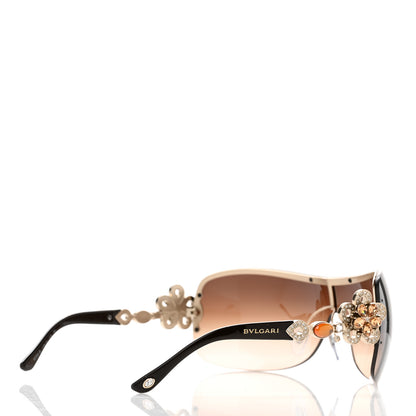 Bulgari BVLGARI Crystal Flower 6059-B Sunglasses Brown 4 of 8