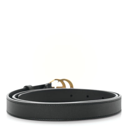 Gucci Calfskin Double G 20mm Belt 80 32 Black 2 of 4