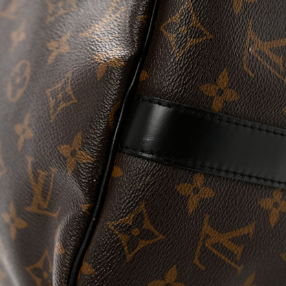 Louis Vuitton Monogram Macassar Keepall Bandouliere 45 10 of 13