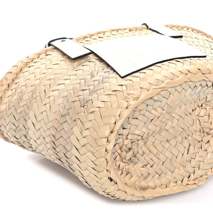 Tag Heuer Raffia Small Basket Tote Bag Natural White Natural White 7 of 8