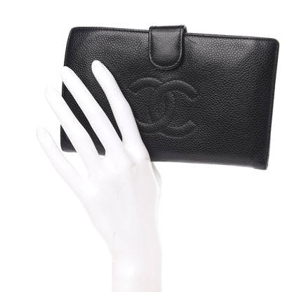 Chanel Caviar Timeless CC French Wallet Black 2 of 14