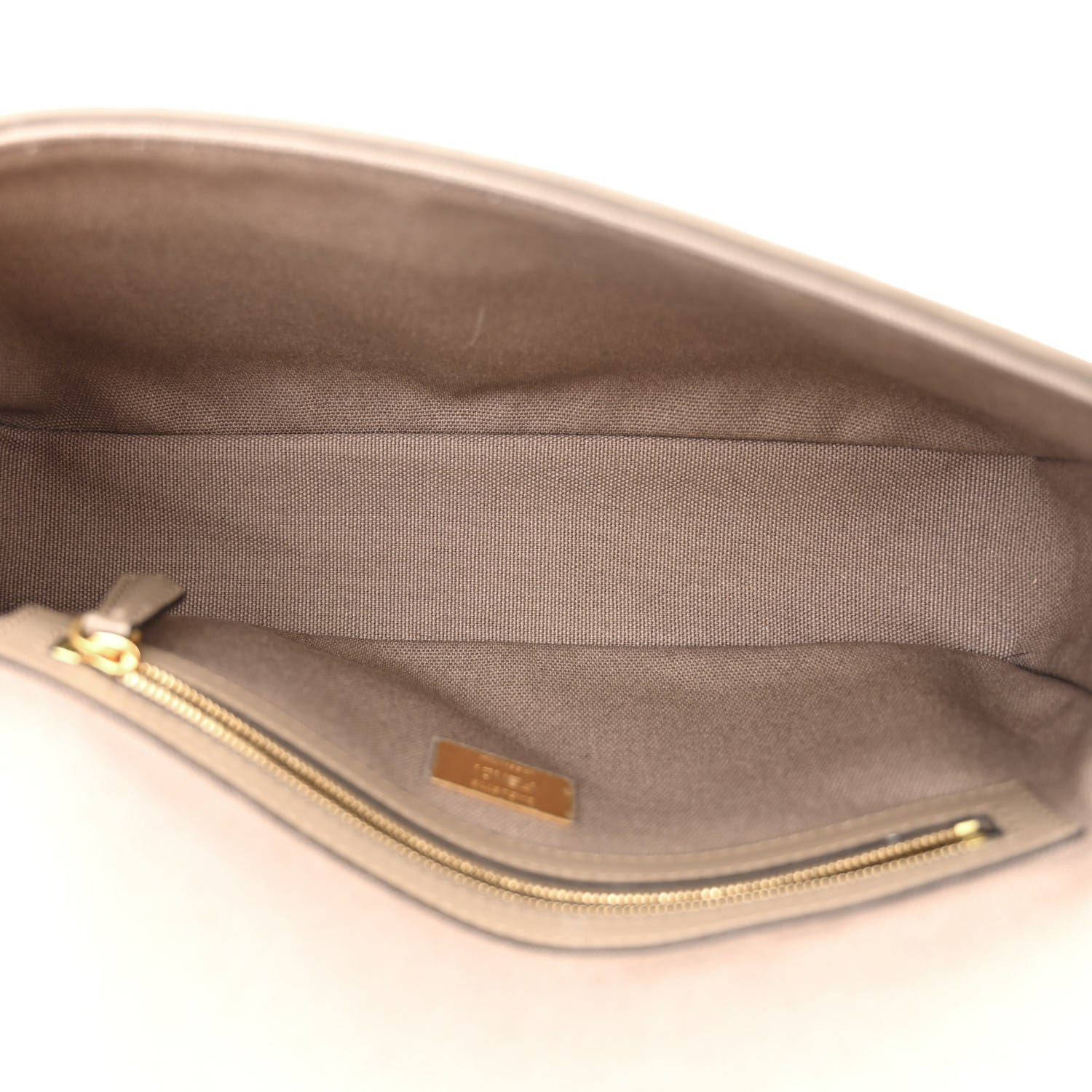 Fendi Canvas Vitello King FF Embroidered Baguette Nuvola 5 of 11