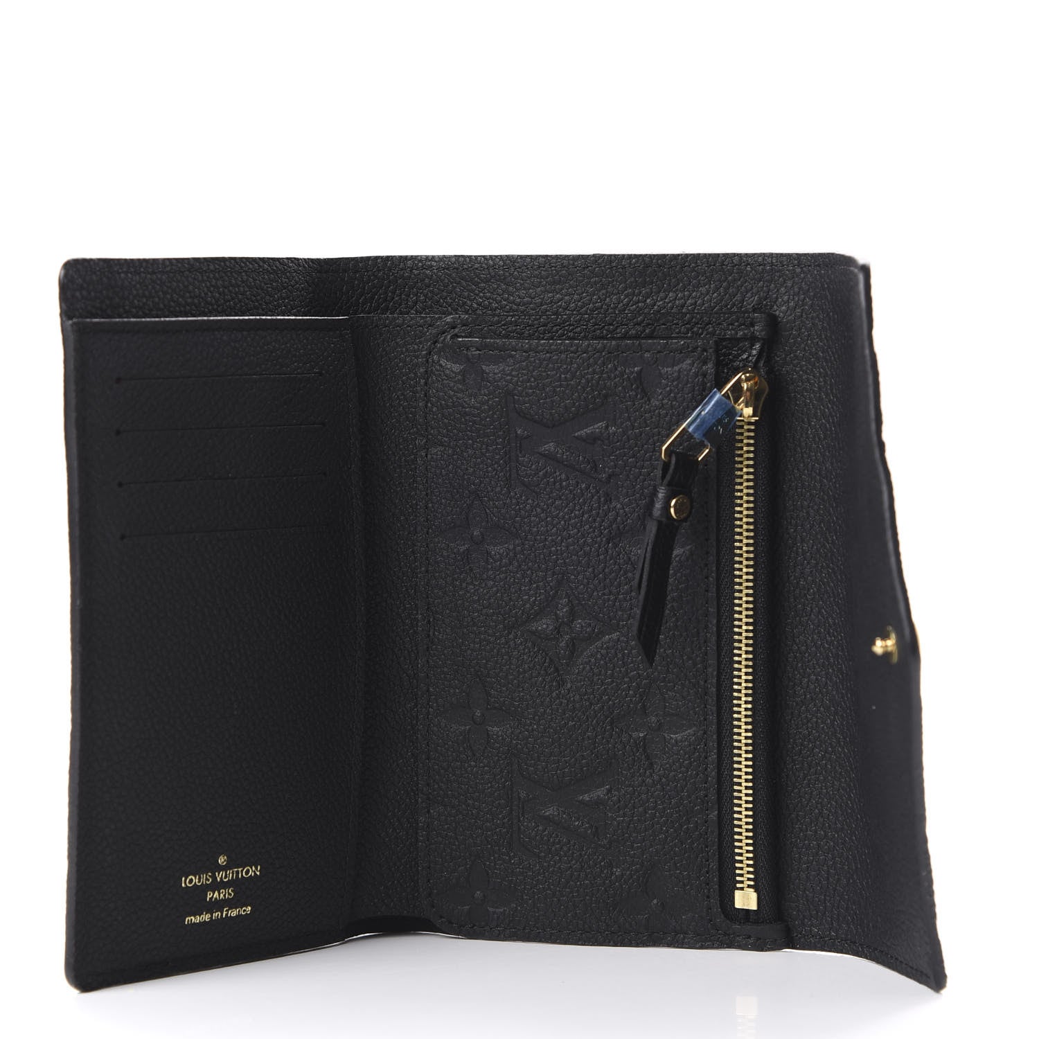 Louis Vuitton Empreinte Compact Curieuse Wallet Black 5 of 10