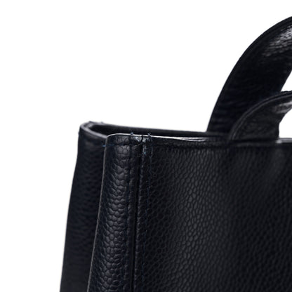 Chanel Caviar Shopping Tote Navy 17 of 18