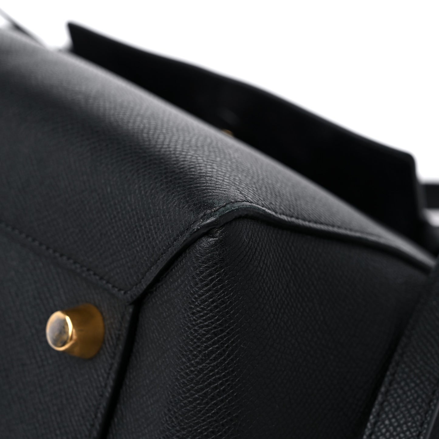Grained Calfskin Small Belt Bag Black