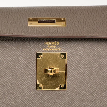 Hermes Epsom Kelly Sellier 28 Etain 14 of 27