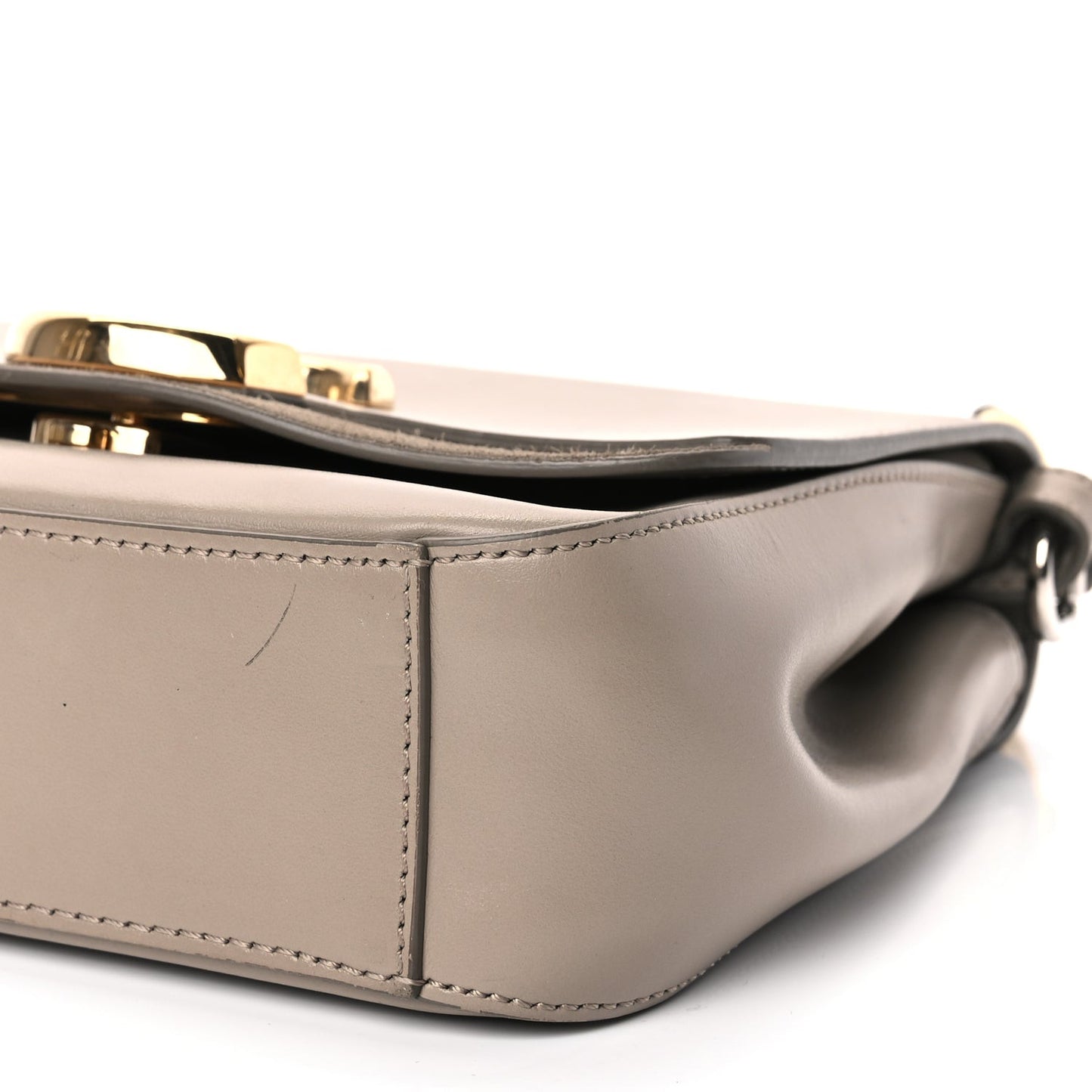 Calfskin Small C Double Carry Motty Grey